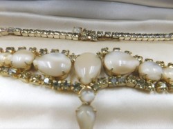 moonstone necklace closeup